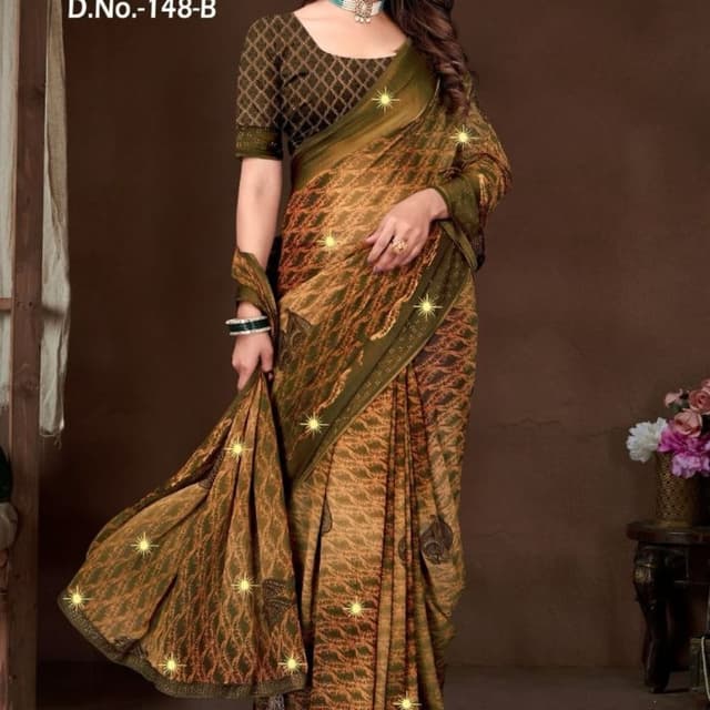 Gold Saree