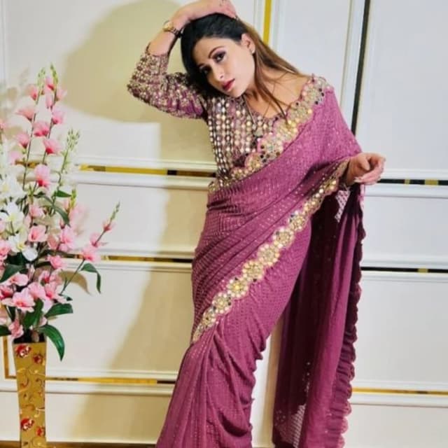 Gold Saree