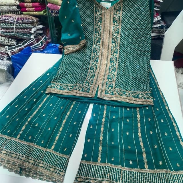 Green Salwar Suite