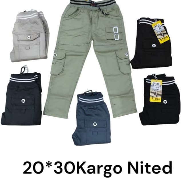 Olive Green, Black, Navy Blue, Grey Cargo Pants