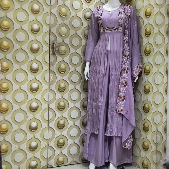 Lavender Anarkali Suit