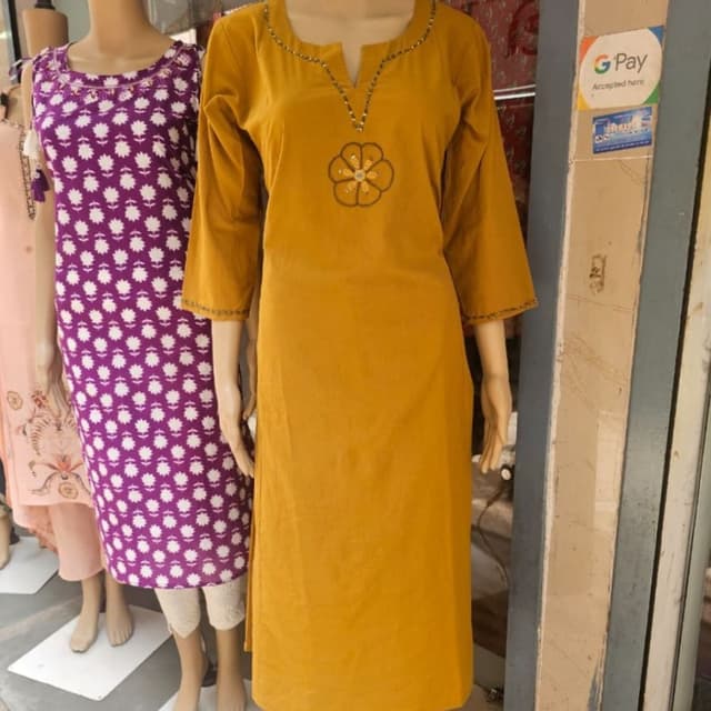Mustard Yellow Kurti