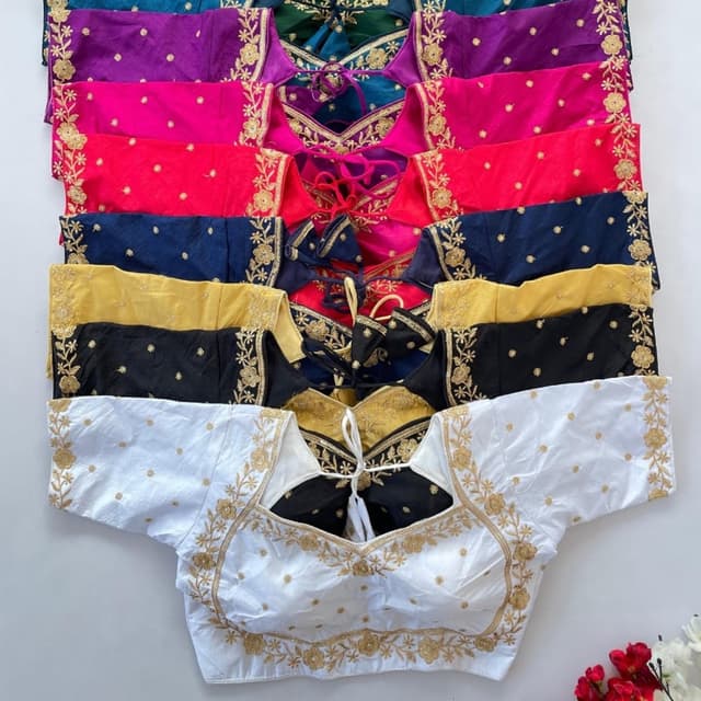 Various - Purple, Teal, Pink, Red, Navy Blue, Yellow, Black, White Blouse