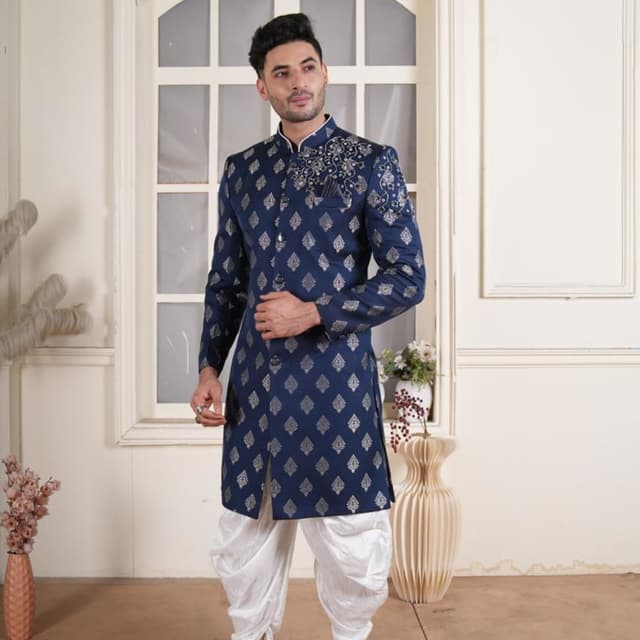 Blue Sherwani
