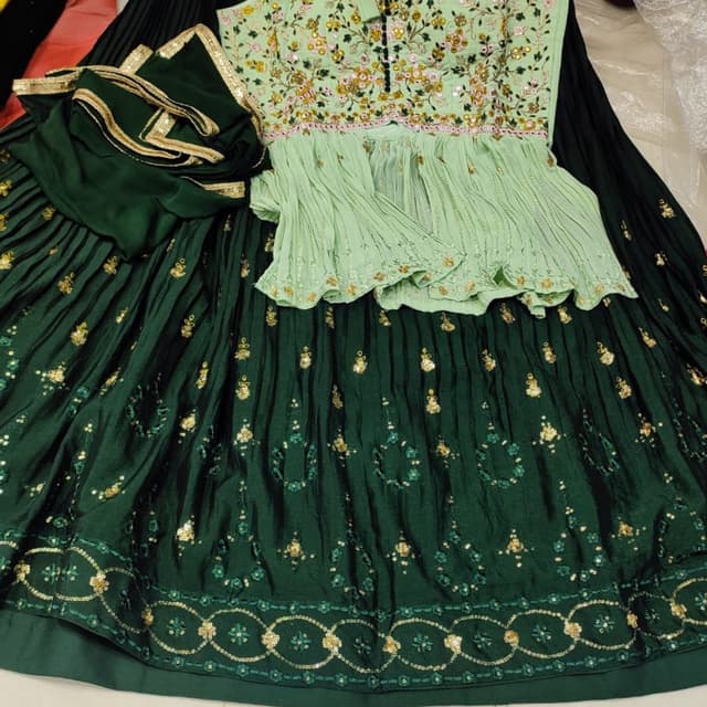 Green Lehenga