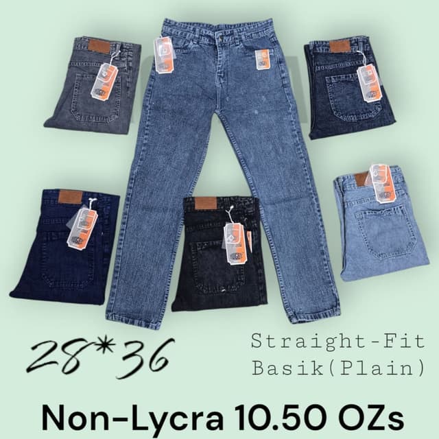 Various shades of blue, black, and gray Jeans