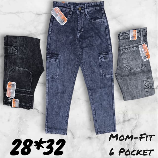 Various shades of grey and black Jeans