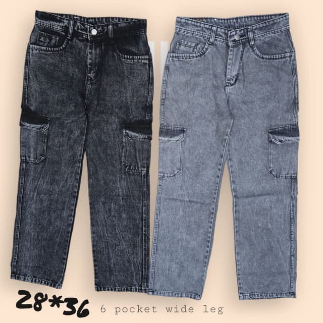 Black and Gray Jeans