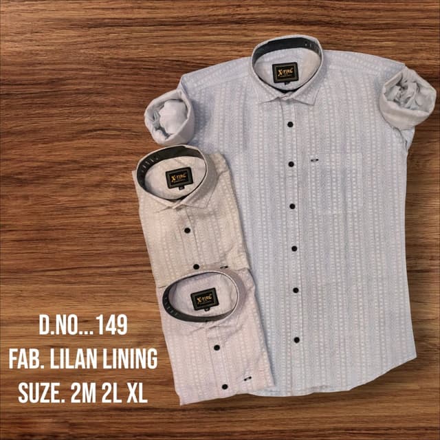 Light Blue and White Shirt