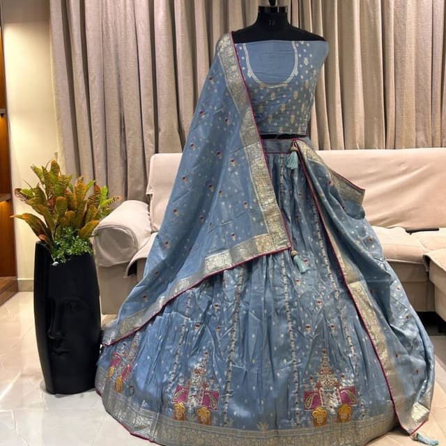 Blue Lehenga