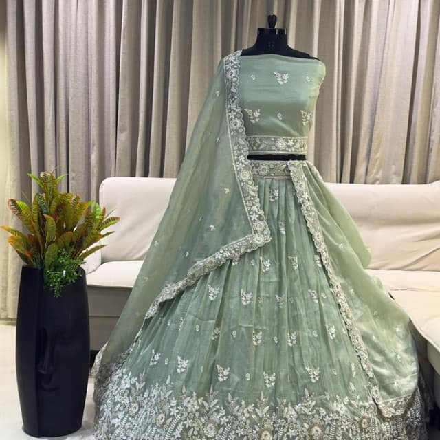 Green Lehenga