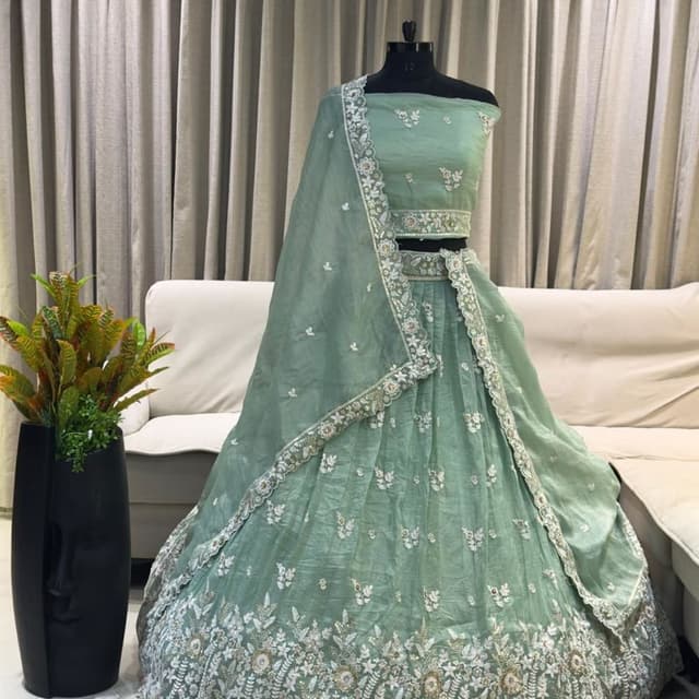Green Lehenga