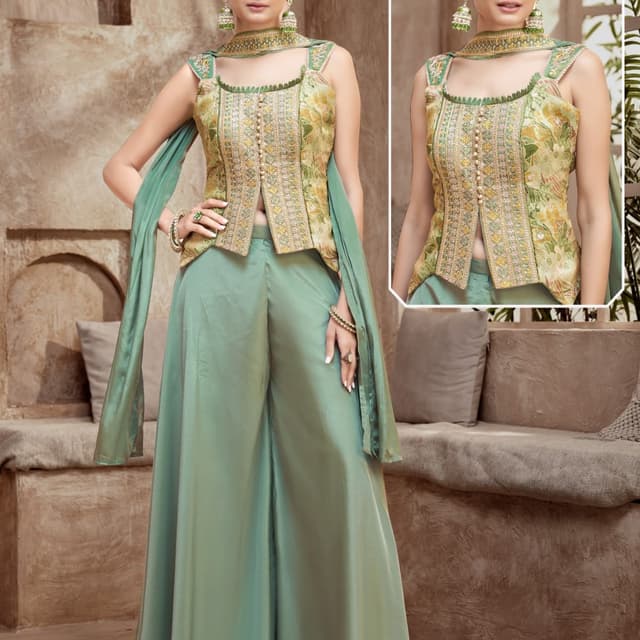 Green Lehenga