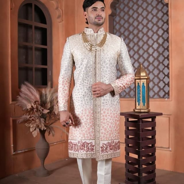 Gold Sherwani