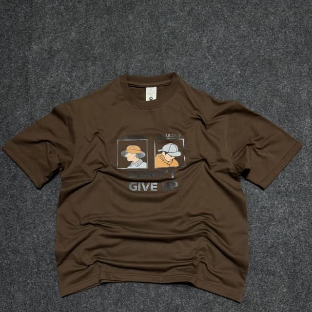 Brown, White, Orange, Blue T-shirt