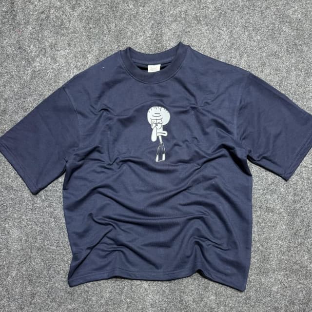 Navy Blue and White T-shirt