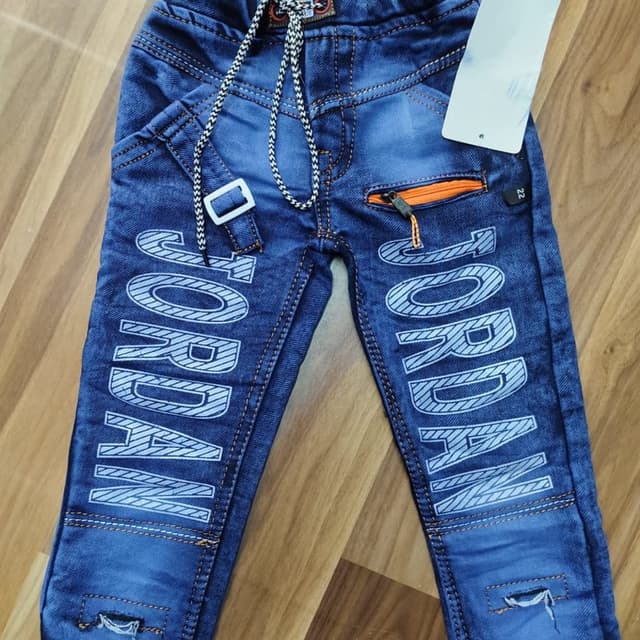 Blue, Orange Jeans