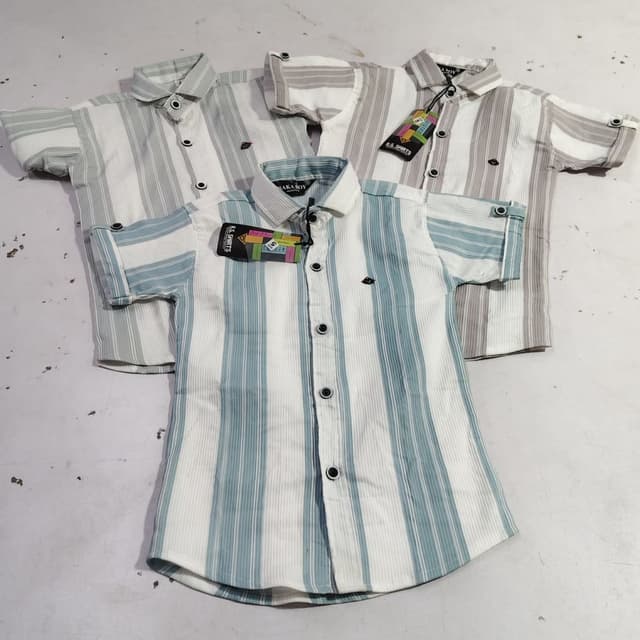 White, Gray, and Light Blue Shirt