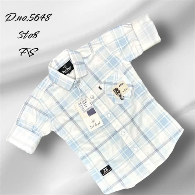 White and light blue Shirt