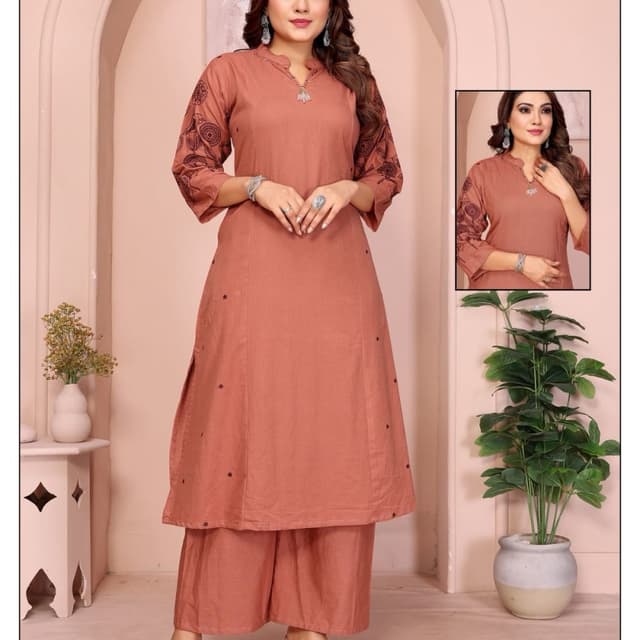 Terracotta Kurta Set