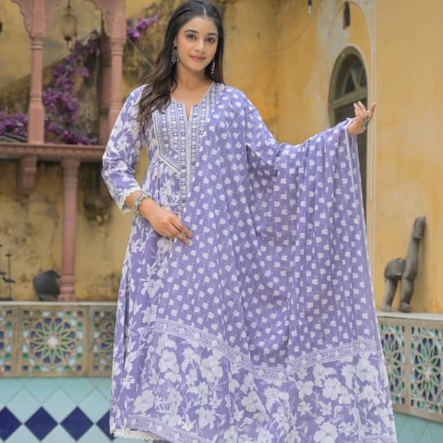 Purple Salwar Suite
