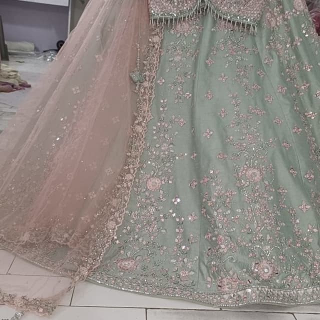 Green Lehenga