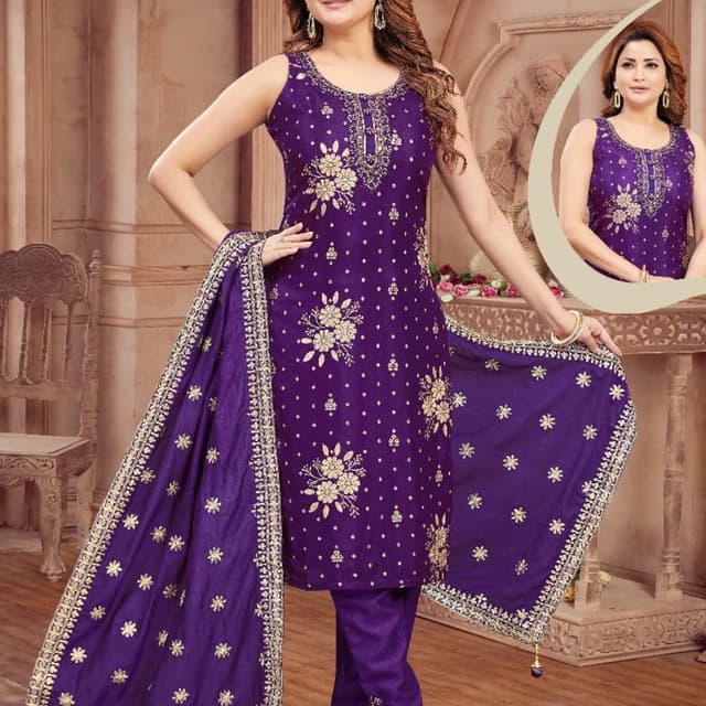 Purple Salwar Suite
