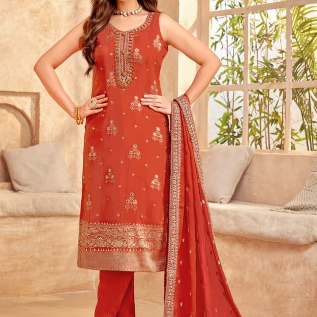 Red Salwar Suite