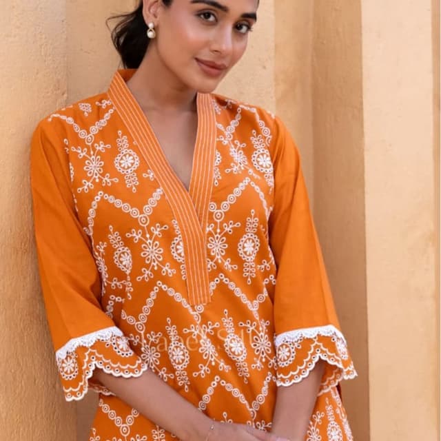 Orange Salwar Suite