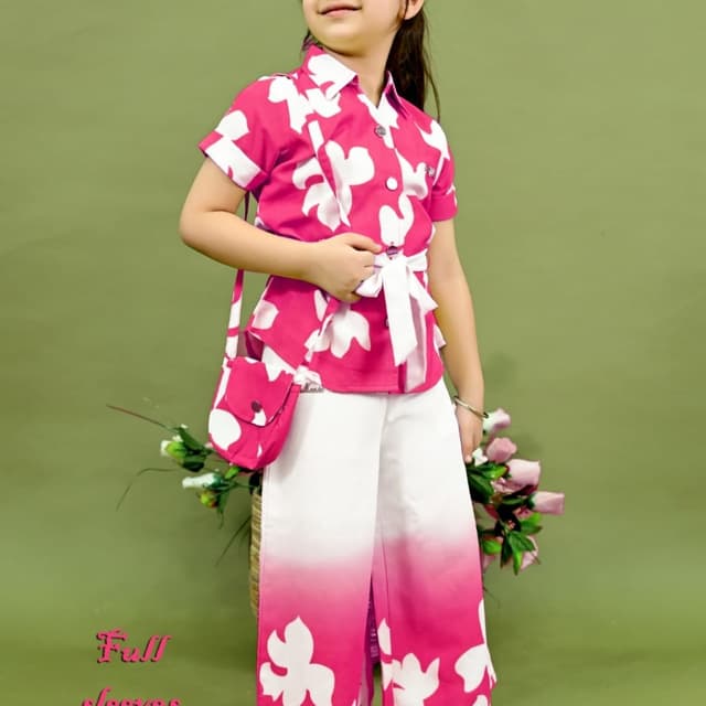 Pink and White Outfit