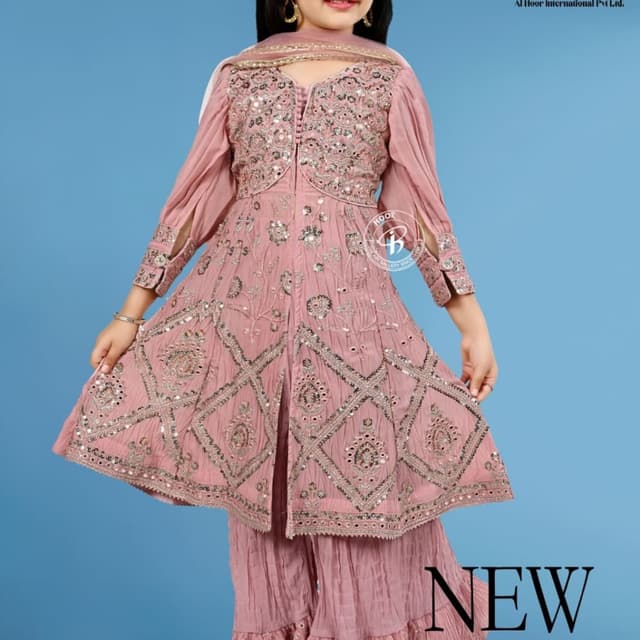 Pink Sharara Suit