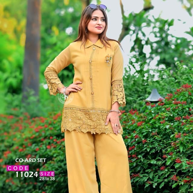 Mustard Yellow Co-ord Set