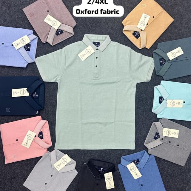 Various pastel and neutral shades including light green, pink, blue, gray, and tan. Polo Shirt
