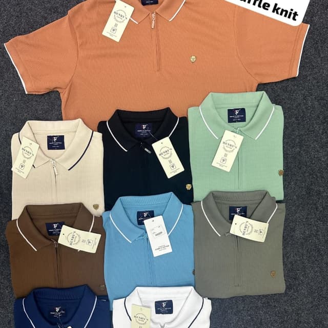 Various solid colors including orange, black, green, beige, brown, blue, gray, and white Polo Shirt