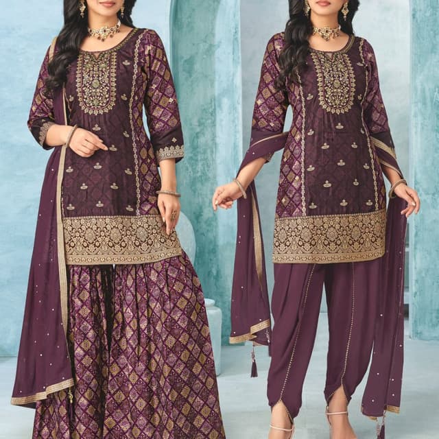 Purple Salwar Suite