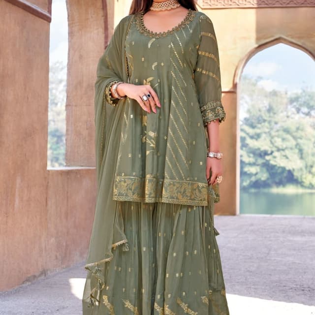 Green Salwar Suite
