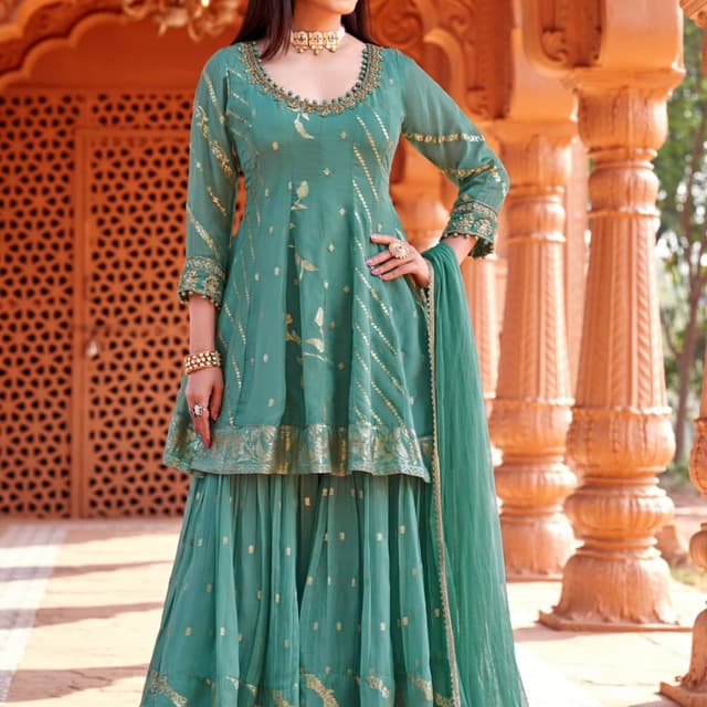 Green Salwar Suite
