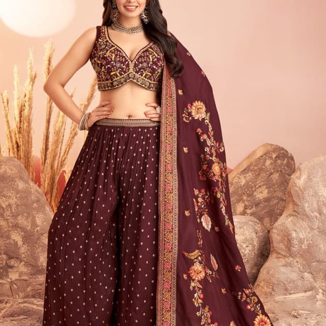 Brown Lehenga
