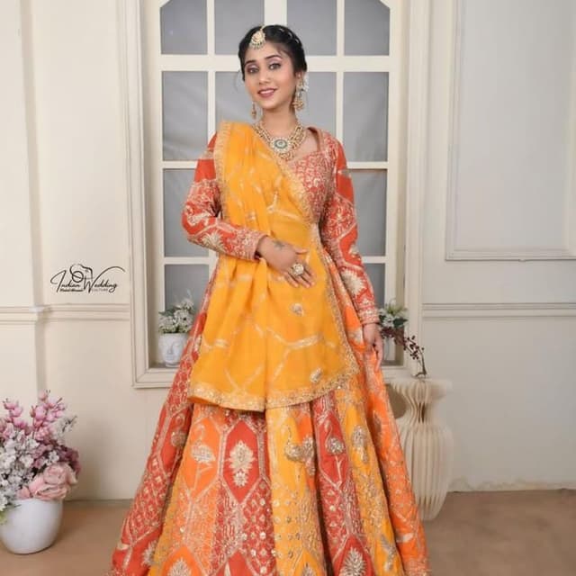 Orange Lehenga
