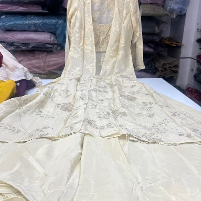 White Lehenga