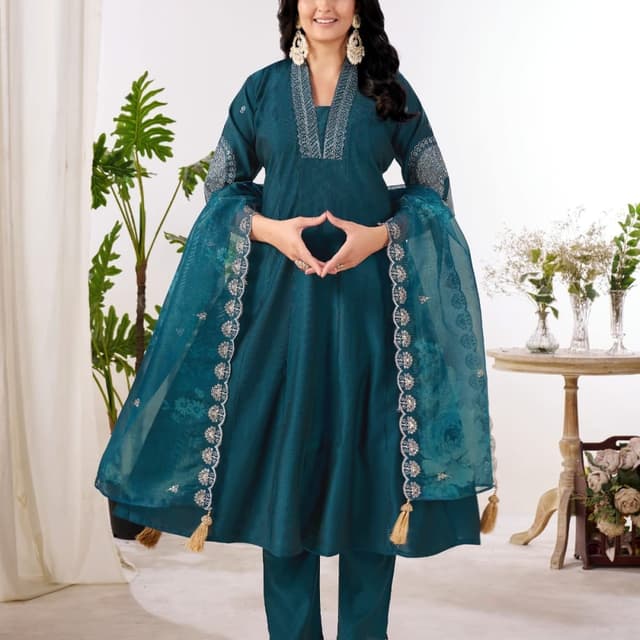 Blue Salwar kurti set