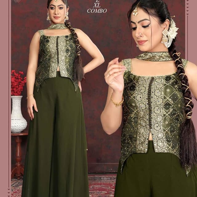Green Lehenga