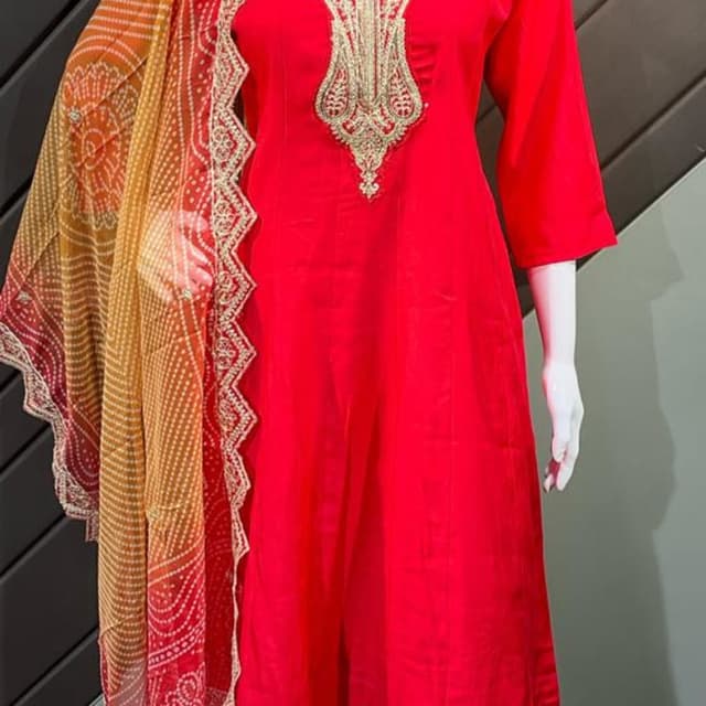Red Salwar Suite