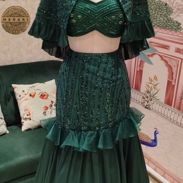 Green Lehenga
