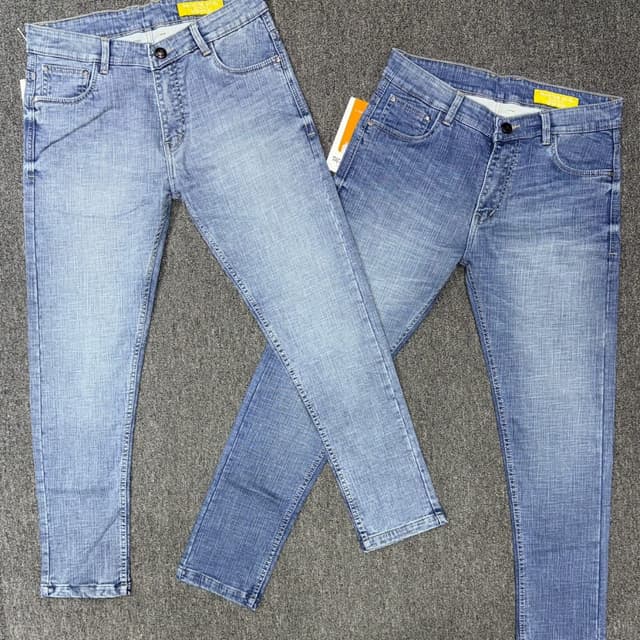 Various shades of blue Jeans