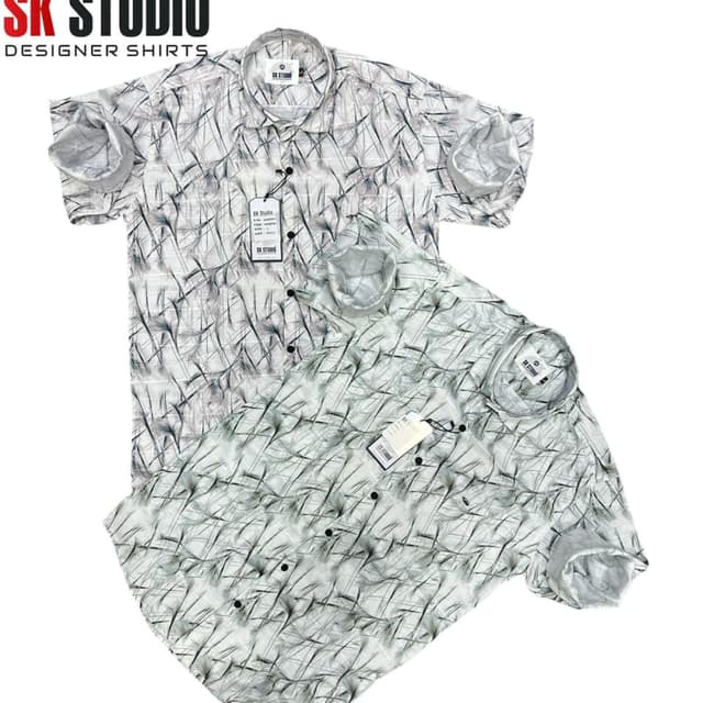 White, Gray, Black Shirt