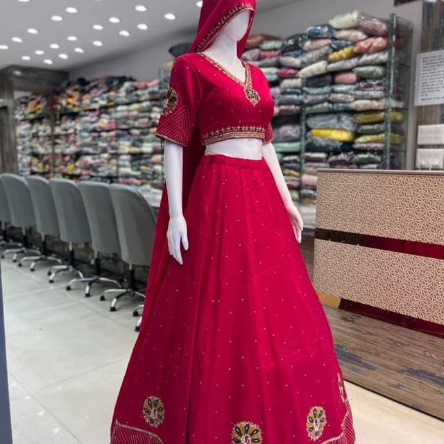 Red Lehenga