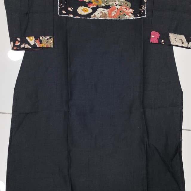 Black with multicolored accents Dress