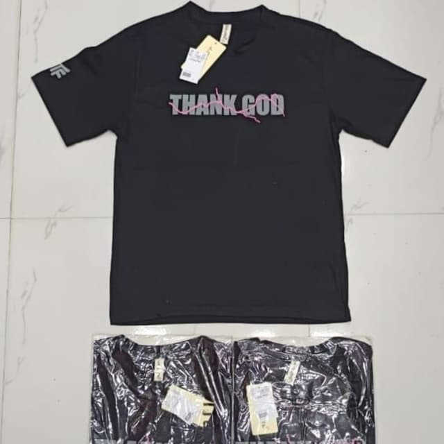 Black with Gray and Pink accents T-shirt