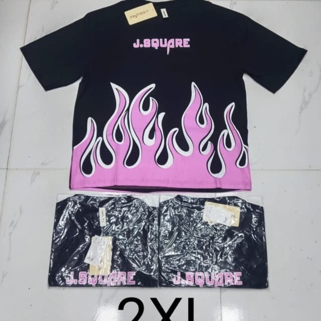 Black, Pink, White T-Shirt